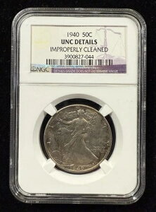 1940�N 50�Z���g �E�H�[�L���O�E���o�e�B�E�n�[�t�h�� NGC UNC �ڍ� �s�K�؂ȃN���[�j���O SKU#355