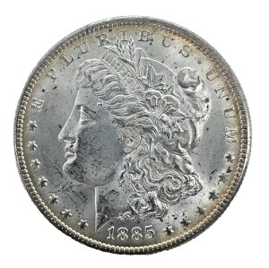 1885-O �����K���E�_���[ BU/UNC/MS �����g�[�j���O 90% �V���o�[ 1�h�� �č��R�C�� #1712