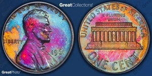 1961�N �����J�[���L�O�� �g�[�����H �Z���g �v���[�t PCGS PR64RB PF 64 RB �g�[�����H�R�C�� 1�Z���g