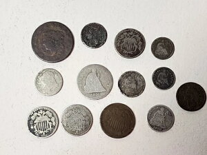 13x �A�����J 19���I�R�C�� 1830�N��?1890�N�� 1C 2C 3C 5C 10C 25C �n�[�t�_�C�� 1800�N��-