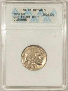 1935�N �o�b�t�@���[ �j�b�P�� DDR FS-801 DIE 1-anacs vf-20 �ڍ׃N���[��! PQ!-