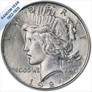 (1922-1935) Peace Silver Dollar (AU) - (Air-Tite�z���_�[�t��)Uncircula�ɂ��� $1-