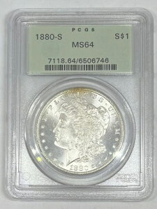 1880-S �����K����� PCGS MS64 ��2���� �O���[�����x��