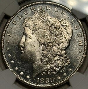 1880-S ���[�K����� NGC MS63 �N���[�~�[�J���I�v���[�t���C�N�t�B�[���h