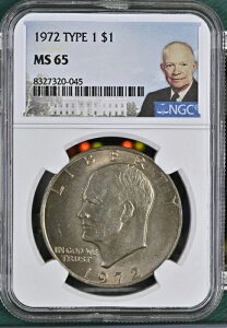 1972�N - P �A�C�[���n���[�E�_���[ 1�h�� �^�C�v1 �N���b�h NGC �A�C�N�ё����ʃ��x�� MS-65