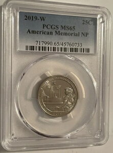 2019�N W �}���A�i �A�����J���������A���p�[�N �N�H�[�^�[ PCGS MS 65 �󏭃R�C���I���s������