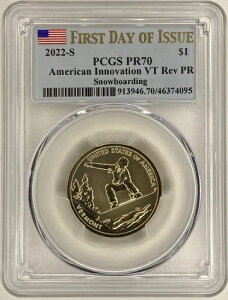 2022-S �A�����J���C�m�x�[�V���� VT ���o�[�X�v���[�t �X�m�[�{�[�h FDOI PCGS �ؖ��� PR70