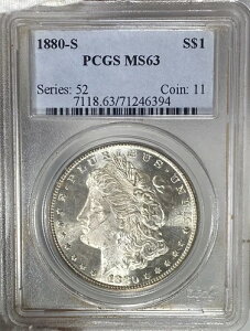 BU 1880-S �����K����� PCGS MS63 �h��I���b�N�X PL ZFA