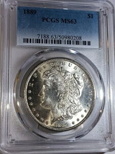 1889-P PCGS MS63 �����K���E�_���[�A�V�i�Ӓ�ς݁I�����P���R�C���I