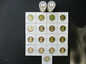 ���S��Sacagawea Mint State P, D /�v���[�t $ 2000-2016 �`���[�u & 2 x 2 (51) �R�C��-