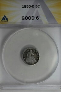 1850-O .05 ANACS G 6 �n�[�t�_�C���A�V�[�e�b�h���o�e�B�n�[�t�_�C��