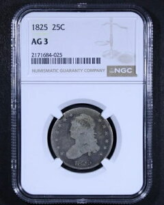1825 �N �L���b�v�h �o�X�g �N�H�[�^�[ - 25 �Z���g NGC AG03 - ��v�ȃR�C��!