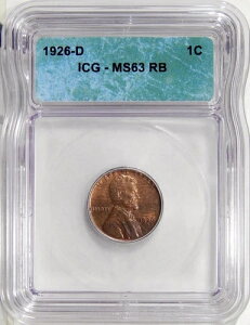 1926-D 1c ICG MS 63 RB ~ ���ǂ����t�̃����J�[���Z���g