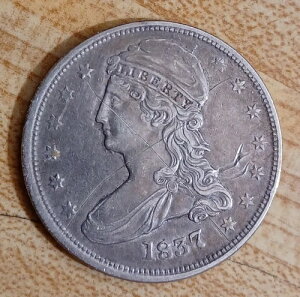 1837�N�� �L���b�v�h�o�X�g�A���[�h�G�b�W�n�[�t�h�� 50�Z���g�BXF�f�B�e�[���A�����ł́B�{�i�I�ȃR�C��