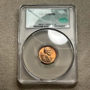 1939 1C RD �����J�[������ 1�Z���g CACG CAC MS67 RD