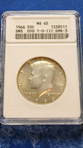1966 50c SMS DDO DMR-3 1-0-111 Old ANACs Soapbox MS65 �L���[ �S�[���h ���� �g�[�j���O!!