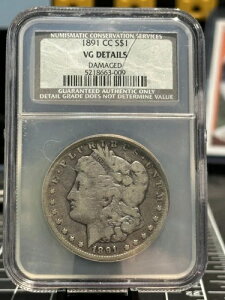 1891-CC �����K���E�_���[ $1 NGC VG �ڍהj������