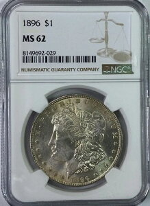 1896�N �����K����� 1�h�� PCGS MS62 �t�B���f���t�B�A VAM 4�̃_�u���X�^�[��6��