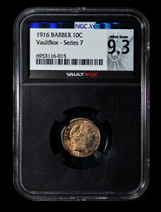 NGC Vault Box 9.3 (MS63) 1916�N�� �o�[�o�[�_�C�� 10�Z���g��� - �g�[�����H�ς݁I �V���[�Y7