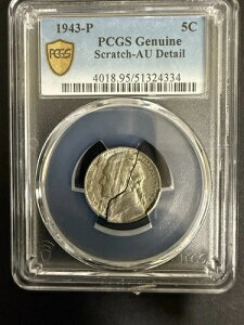 1943-P 5 C ���~�l�[�g���H ERROR PCGS �����X�N���b�`-AU �ڍ� #5