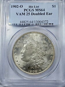 1902 O PCGS MS64 VAM 25 �_�u���C���[ �q�b�g���X�g �����K�� �V���o�[�_���[