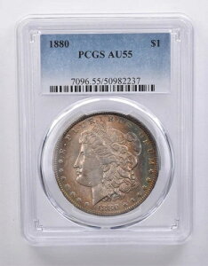 1880�N �����K����� AU55 PCGS �y���t�F�����g�[�� *7197