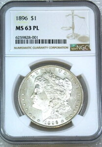 1896�N �����K����� NGC MS63PL �z���C�g �v���[�t���C�N �Ӓ�� #GE924