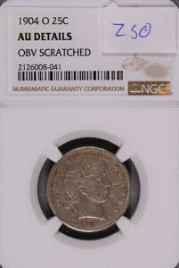 1904-O �o�[�o�[ �V���o�[ �N�H�[�^�[ NGC AU �ڍ� OBV �X�N���b�` #8-041