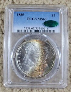 1885�N P �č��⃂���K���h�� PCGS MS63 CAC �����X�^�[ ���C���{�[�g�[��