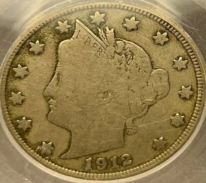 1912-S ���o�e�B V �j�b�P�� PCGS F12 �L�[�f�[�g