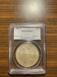 1881-S �����K����� $1 PCGS MS 65 �󏭍��i��