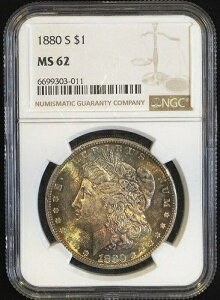 1880-S �����K����� ? NGC MS62 �K�����^���t�B�[���h���S�[���f���f�o�C�X�����X�^�[