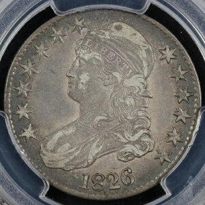 1826�N 50�Z���g �L���b�v�h�o�X�g �n�[�t�h�� PCGS XF 40