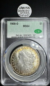 1900-O VAM-15A �_�u���X�^�[ **�g�b�v100** �����K���E�_���[ �V���o�[ $1 MS 64 CAC