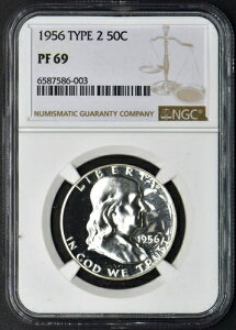 1956 50C �t�����N���� �^�C�v 2 NGC PF 69 ?COINGIANTS?