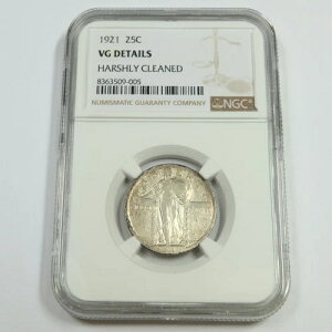 1921�N P NGC VG �ڍ� - �V���o�[ �X�^���f�B���O ���o�e�B �N�H�[�^�[ 25�Z���g �č��R�C�� #53161A