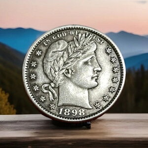 1898 P �o�[�o�[ �V���o�[ �N�H�[�^�[ 25 �Z���g ***�f���炵���R�C��!*** AU/BU �ڍ�!!