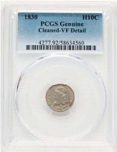 1830�N���n�[�t�_�C�� V-9�ALM-2�AR.3 - PCGS VF�ڍ� - �N���[�j���O�ς�