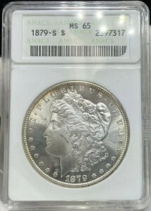 1879-S ANACS MS65 ���[�K�� $1 �B�A�[���[�W�F���z���_�[�B