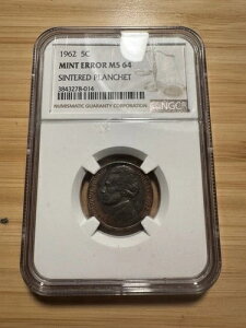 1962�N 5�Z���g �~���g�G���[ NGC MS64�u�Č��v�����V�F�b�g�v�i�s�K�؂ȏĂ�����j