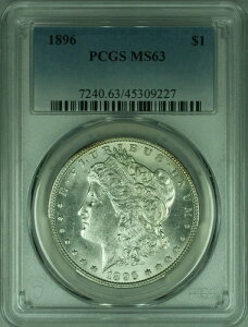1896�N �����K����� $1 PCGS MS-63 �Z�~�v���[�t���C�N (40)