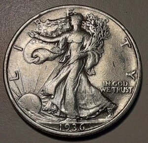 1936�N�t�B���f���t�B�A�����ǔ��s US 50�Z���g �E�H�[�L���O�E���o�e�B�E�n�[�t�h�� 90% (26-1711/PrRm)