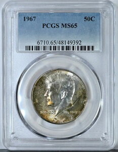 1967 �P�l�f�B �n�[�t�h�� MS65 PCGS ���� 6710 40% �V���o�[ �C�G���[ �e�[�u�� �g�[�j���O-