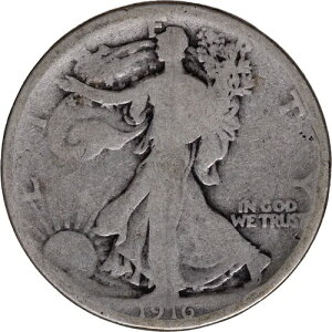 1916 50C �������R�̏��_�V���o�[�n�[�t�h�� �`AG-