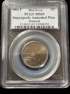 2002-P �~�V�V�b�s 25C PCGS �~���g�G���[ �s�K�؂ɏĂ��Ȃ܂����ꂽ�v�����V�F�b�g (Z-0037)