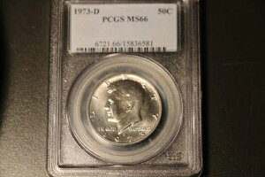 1973�N-D PCGS MS66 �P�l�f�B 1/2�h�� PCGS 313 in MS66 ����� 78 �ȍ~-