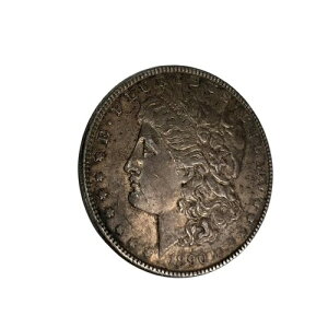 1890�N �A�����J US ���[�K�� 1�h�� .900 �V���o�[�R�C�� KM110 ���F��-