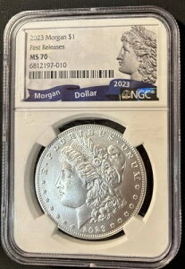 2023�N �����K�� �V���o�[ �_���[ $1 NGC MS70 �t�@�[�X�g�����[�X �p�[�t�F�N�g�O���[�h�R�C�� #49