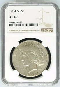 1934-S �s�[�X�V���o�[�_���[ NGC XF40