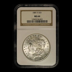 1881-S 1�h�� �����K����� NGC MS64 - ���������i�č��j